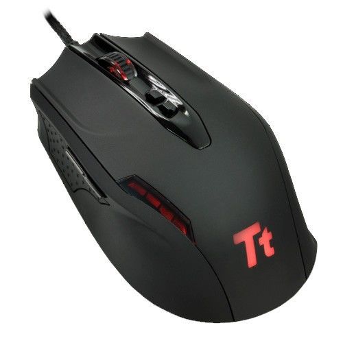 Mouse Thermaltake Tt eSports Black Gaming 4000Dpi, MOBLK002DT/DTA Pichau